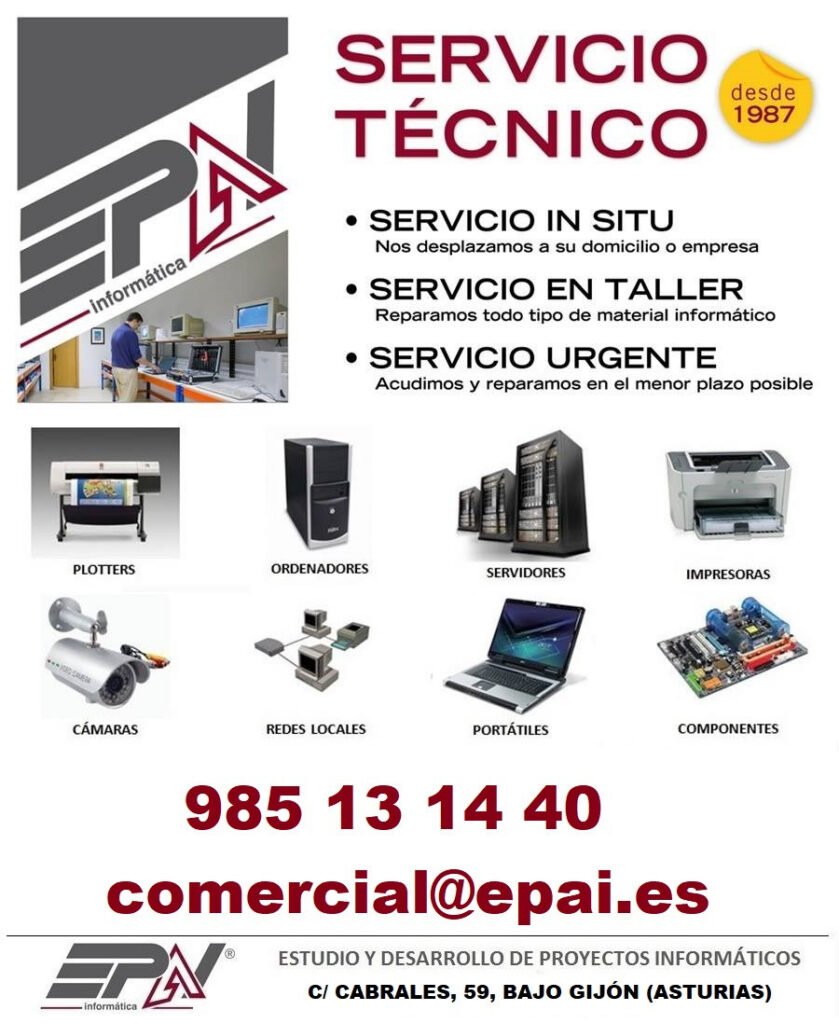 Productos EPAI tienda informática Gijón